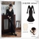 With Puji Crush Top Short and Long Low V Neck One Piece and Set(Pre-Order/Full Payment Without Shipping)